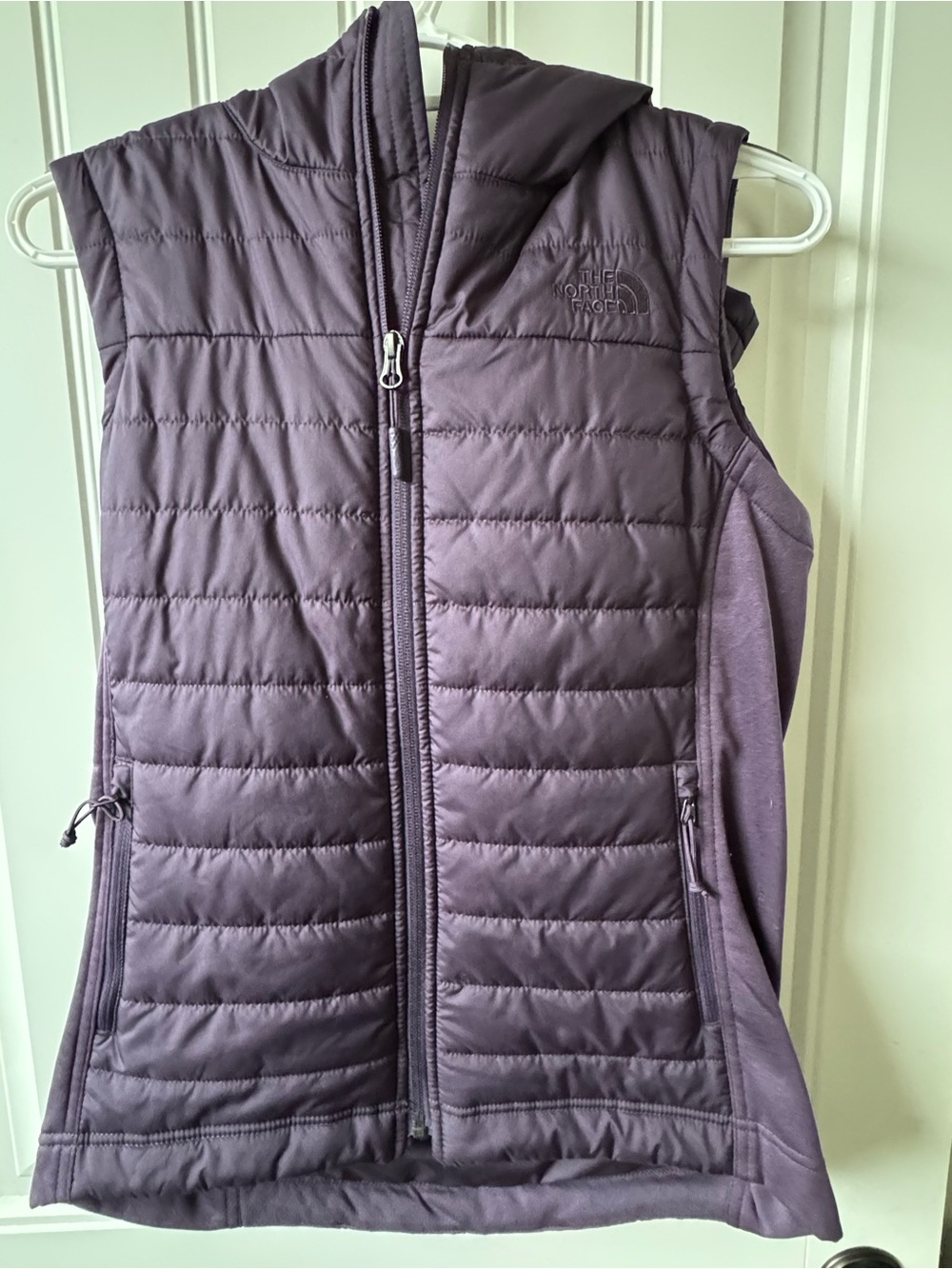 The North Face Women's Quilted Hooded Vest - Purple Small